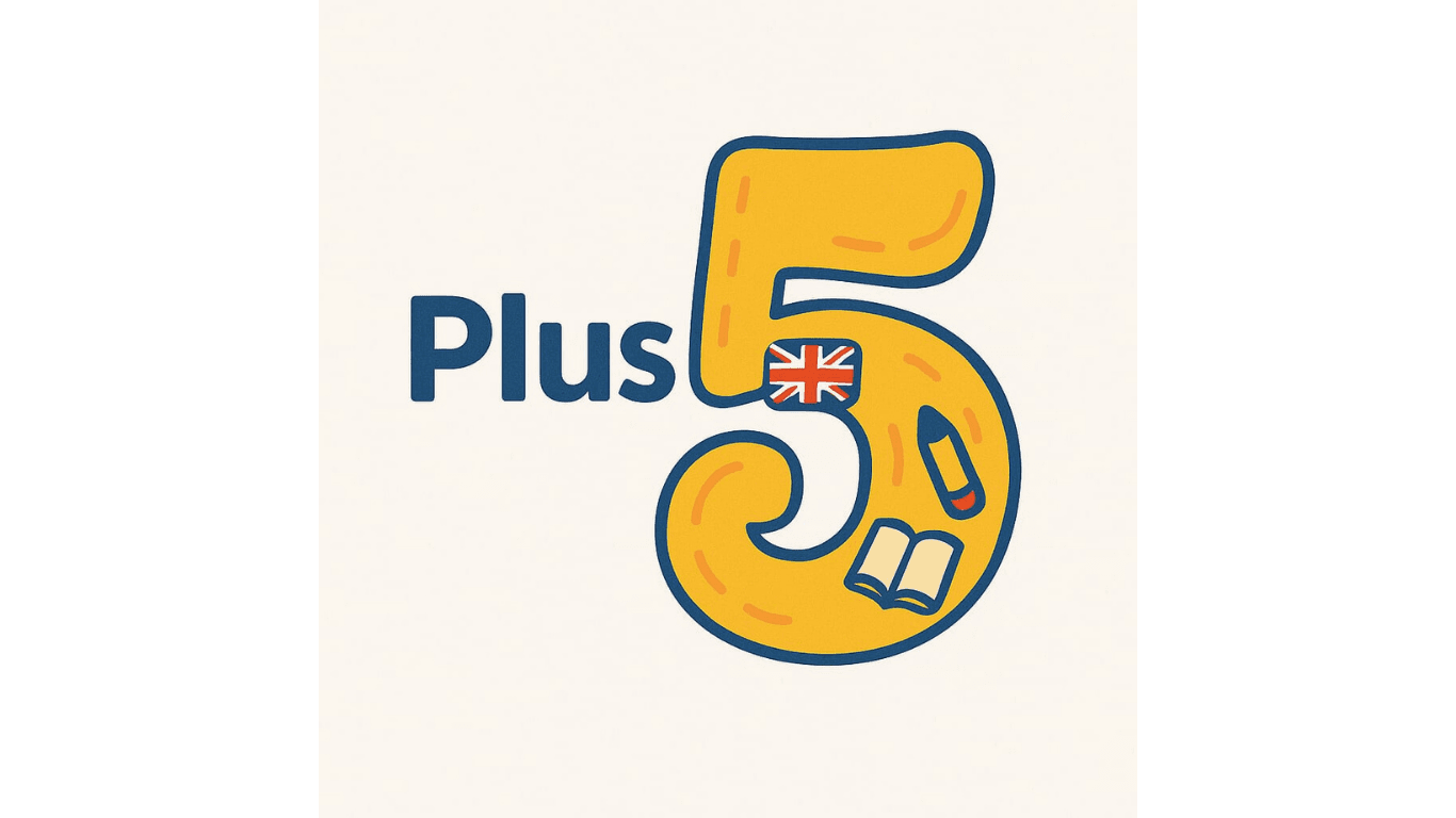 Plus 5 Instrukcije iz negleskoj jezika logotip